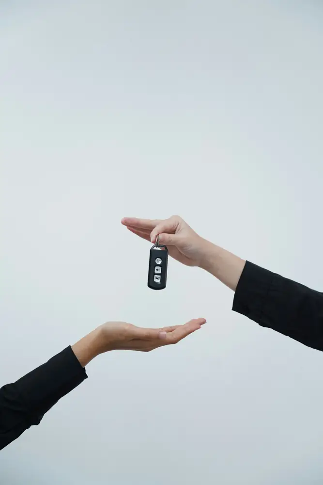 Keys being handed to a new owner